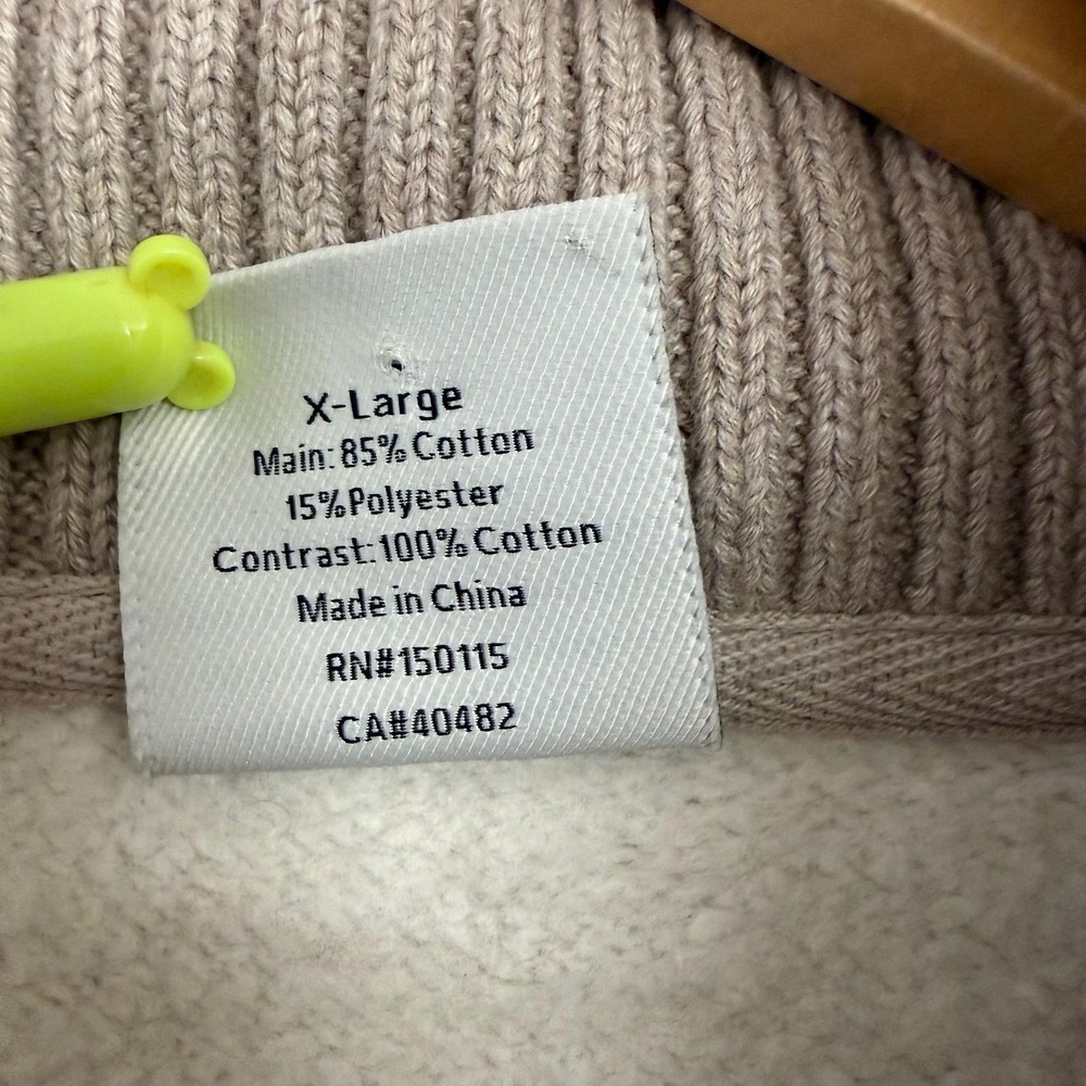 Varley Sweatshirt Women X-Large Beige Cavello Longline Fleece Turtleneck‎ Soft - Picture 6 of 13